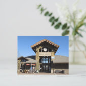 ポストカード:パソローブルス駅 – 冬の予定 ポストカード (スタンド正面)