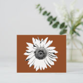 ポストカード - ヒマワリの花を色付け (スタンド正面)