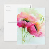 ポストカード - ヒマワリ (正面/裏面)