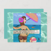 ポストカード – ビーチは全てのポストカードを修正 (正面/裏面)