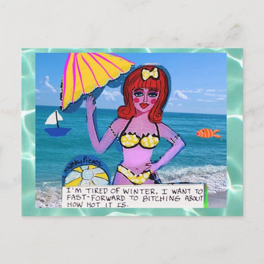 ポストカード – ビーチは全てのポストカードを修正 (正面)