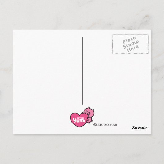 ポストカード – ピンクセル –  (裏面)