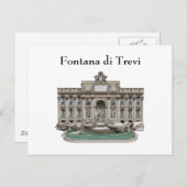 ポストカード：フォンタナディトレヴィ：トレヴィ噴水 ポストカード (正面/裏面)