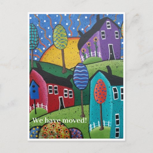 ポストカード – フォークアートファームハウス/カントリーサイド (正面)