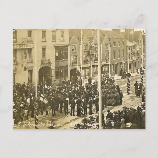 ポストカード、ブリッジ通り、ストラットフォードオンアボンポスト ポストカード (正面)