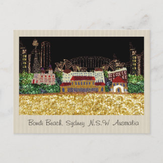 ポストカード |ボンディの夜 |ボンディビーチ(オーストラリア)