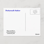 ポストカード ポーツマス港 (裏面)