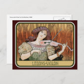 ポストカード: ポール・ベルトンによるバイオリン教室 ポストカード (正面/裏面)