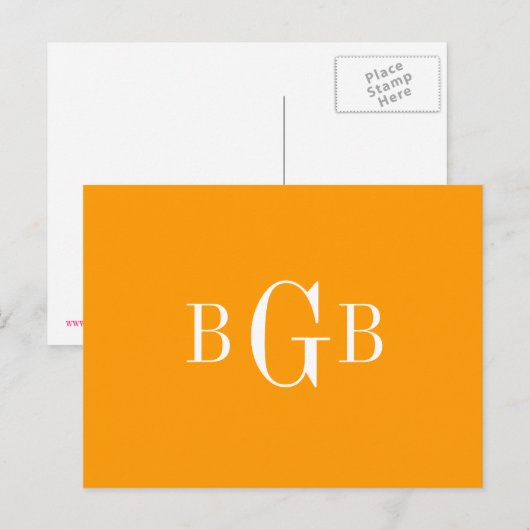 ポストカード – モノグラム (正面/裏面)