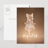 ポストカード：「ヨガマウス」 ポストカード (正面/裏面)