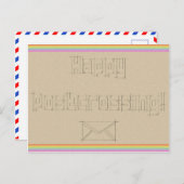 ポストカード「レインボースクライブル」 ポストカード (正面/裏面)