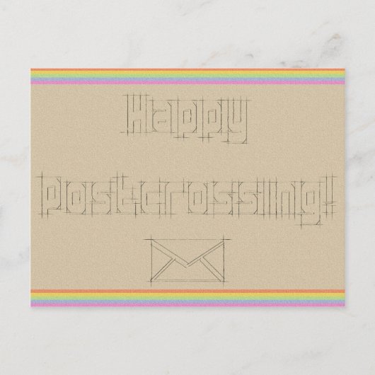 ポストカード「レインボースクライブル」 ポストカード (正面)