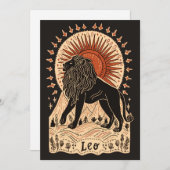 ポストカード – レオシナ〔占星術の〕十二宮図アート (正面/裏面)