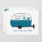 ポストカード |レトロキャンプトレーラー (正面/裏面)