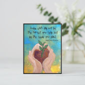 ポストカード:ロバート・ルイス・スティーブンソン引用文絵画ズ ポストカード (スタンド正面)