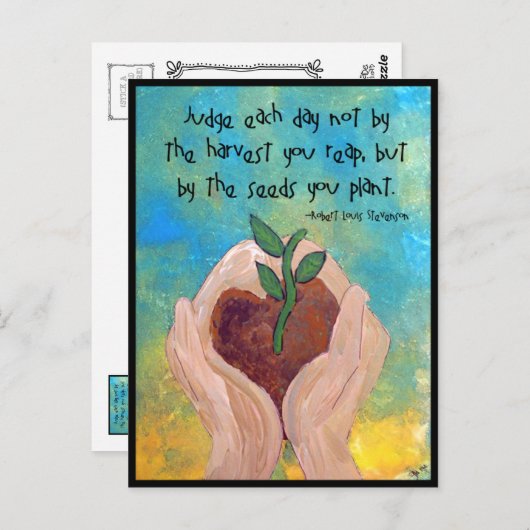 ポストカード：ロバート・ルイス・スティーブンソン引用文絵画ズ ポストカード (正面/裏面)