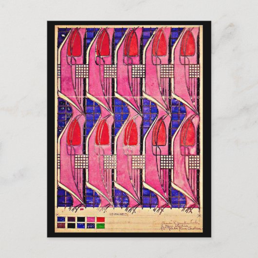 ポストカード – ヴィンテージアートチャールズレンニーマッキントッシュ12 (正面)