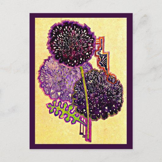 ポストカード – ヴィンテージアートチャールズレンニーマッキントッシュ5 (正面)