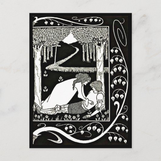 ポストカード – ヴィンテージイラストレーション – オーブリーベアズリー23 (正面)