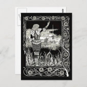 ポストカード – ヴィンテージイラストレーション – オーブリーベアズリー34 (正面/裏面)