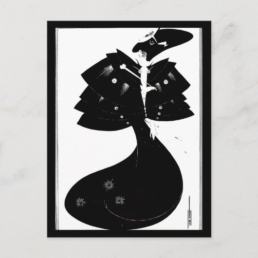 ポストカード – ヴィンテージイラストレーション – オーブリーベアズリー42 (正面)