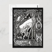 ポストカード – ヴィンテージイラストレーション – オーブリーベアズリー6 (正面/裏面)