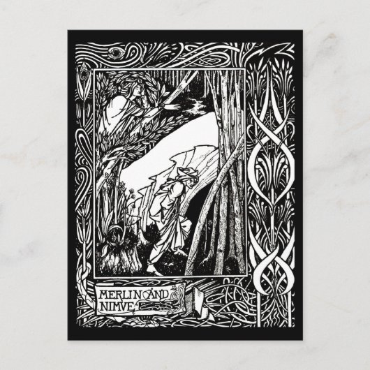 ポストカード – ヴィンテージイラストレーション – オーブリーベアズリー6 (正面)