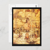 ポストカード – ヴィンテージイラストレーション – ラッカム22 (正面/裏面)