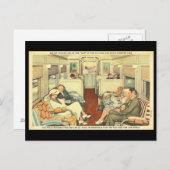 ポストカード – ヴィンテージシカゴトラベルアート1 (正面/裏面)