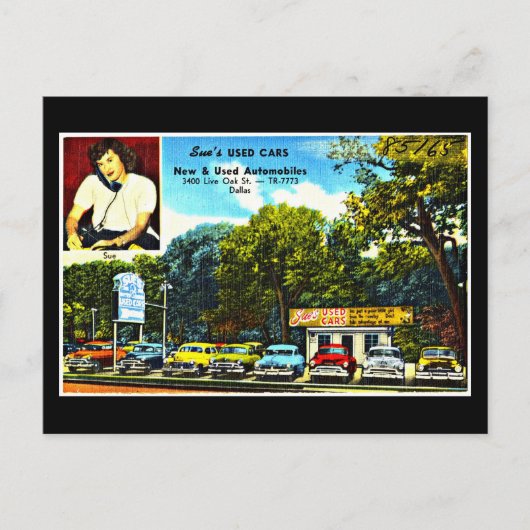 ポストカード – ヴィンテージダラスアートワーク–18 (正面)