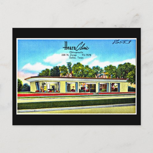 ポストカード – ヴィンテージダラスアートワーク–45 (正面)