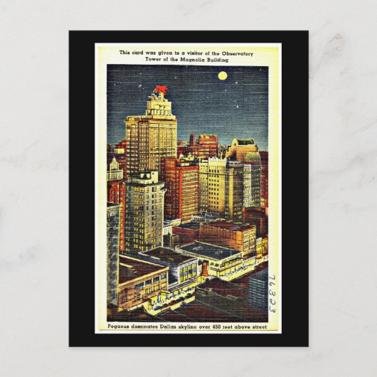 ポストカード – ヴィンテージダラスアートワーク–52 (正面)