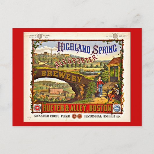 ポストカード – ヴィンテージボストンアートワーク–31 (正面)