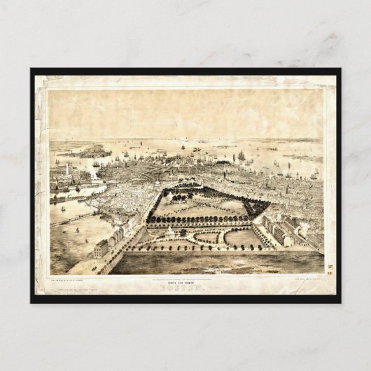 ポストカード – ヴィンテージボストンマップ–27 (正面)