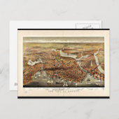 ポストカード – ヴィンテージボストンマップ–7 (正面/裏面)