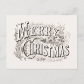 ポストカード:ヴィンテージメリークリスマス ポストカード (正面)