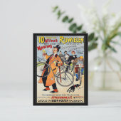 ポストカード:ヴィンテージ広告自転車のアート ポストカード (スタンド正面)