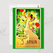 ポストカード – ヴィンテージ旅行 – スペイン10 (正面/裏面)