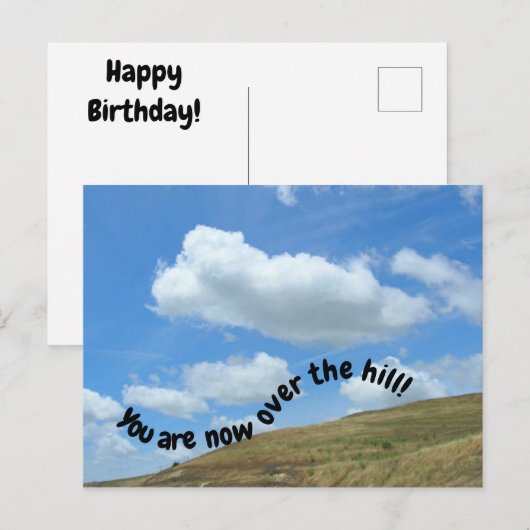 ポストカード – 丘の上 (正面/裏面)