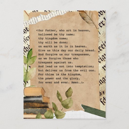 ポストカード - 主の祈り (正面)