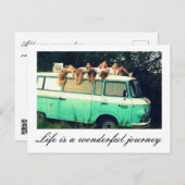 ポストカード – 人生は素晴らしい旅である (正面/裏面)