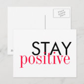 ポストカード - 前向きに (正面/裏面)