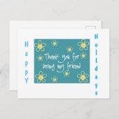 *ポストカード* 友達でいてくれてありがとう *クリスマス* ポストカード (正面/裏面)