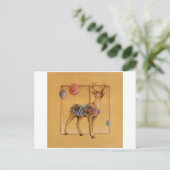 ポストカード – 回転木馬トナカイまたはエルク (スタンド正面)