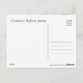 ポストカード:国(パーティー前) ポストカード (裏面)