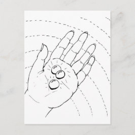ポストカード – 宝石の付いた手