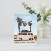 ポストカード - 家はどこでキャンピングカーを駐車するか (スタンド正面)