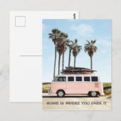 ポストカード - 家はどこでキャンピングカーを駐車するか (正面/裏面)