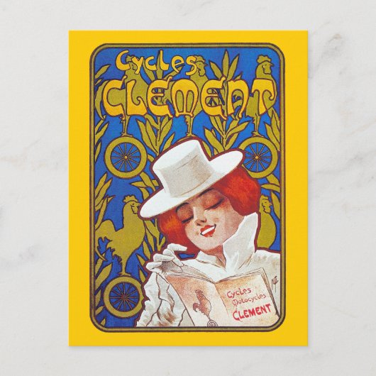 ポストカード：広告自転車のアート – Cyclement ポストカード (正面)