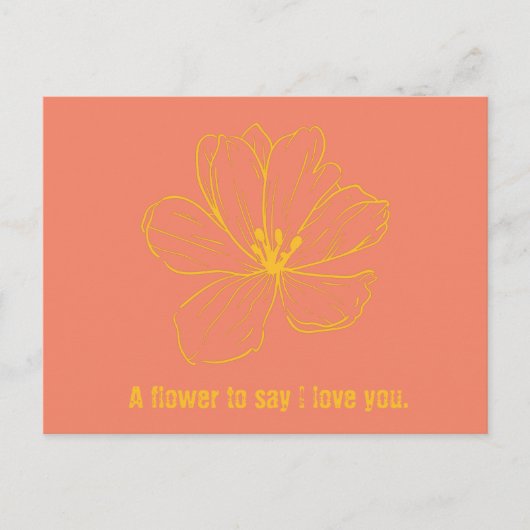 ポストカード - 愛しているよと伝えるための言葉。 (正面)